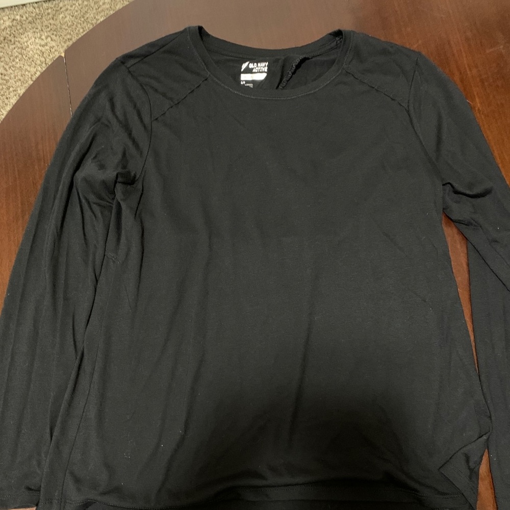 Only navy active long sleeve athletic shirt